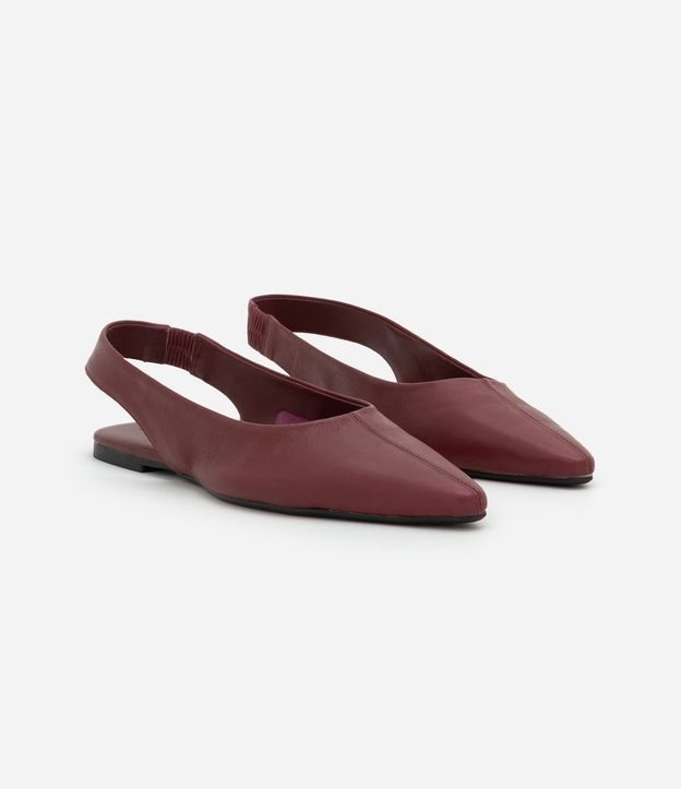 Zapatilla Slingback de Punta Fina en Cuero 3