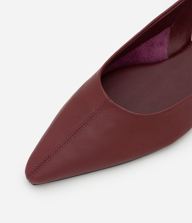 Zapatilla Slingback de Punta Fina en Cuero 4
