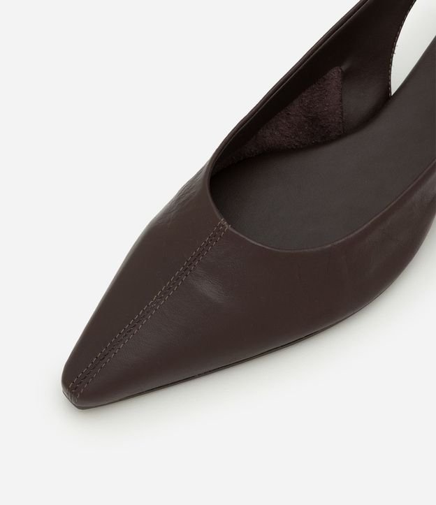 Zapatilla Slingback de Punta Fina en Cuero 3