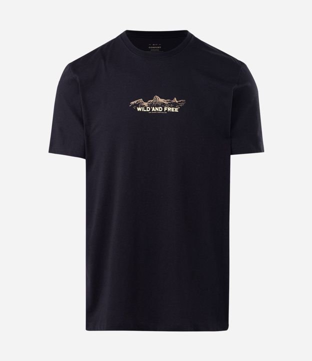 Remera Comfort en Algodón con Estampa Lettering