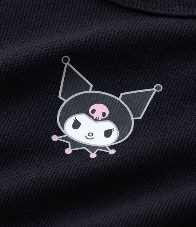 Remera Infantil Slim en Rib con Estampa de Kuromi – Talle 7 a 16 años 7