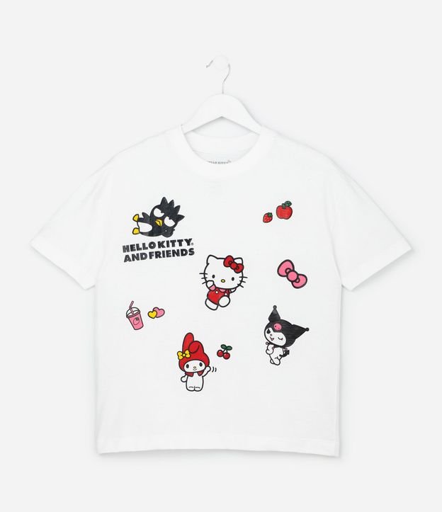 Remera Infantil Oversized con Estampa de Hello Kitty And Friends - Talle 5 a 16 años