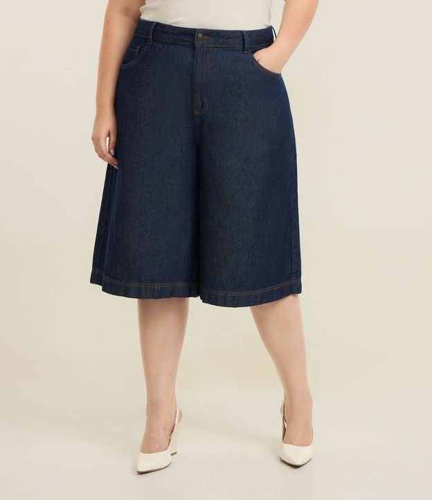 Bermuda Jorts en Jeans con Bolsillos Incorporado Curve & Plus Size 2