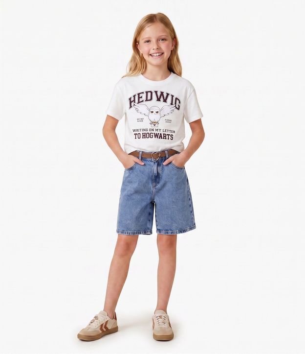 Remera Relaxed Infantil con Estampa de Búho Edwiges  – Talle 5 a 16 años