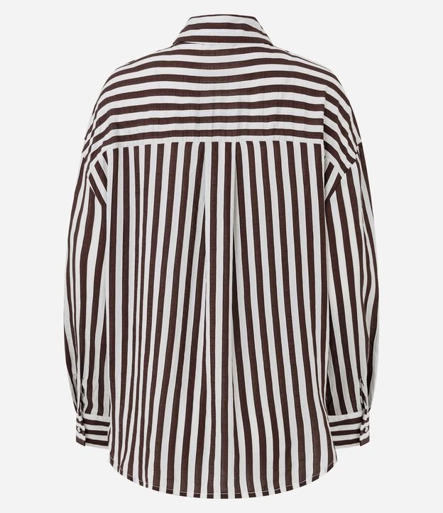 Camisa en Viscosa con Rayas Hilo Teñido 6