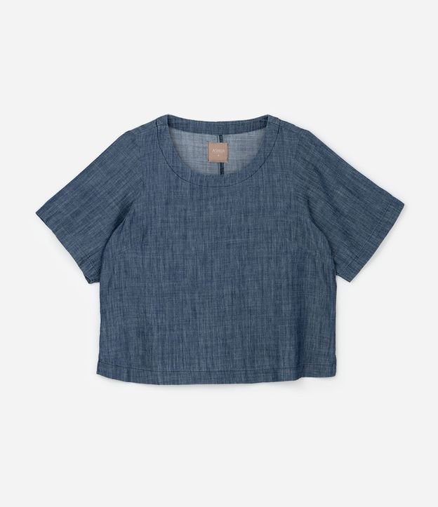 Blusa Corta en Sarga Curve & Plus Size 5