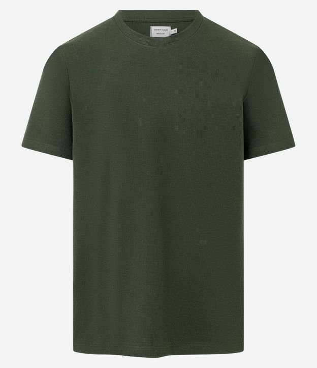 Remera Regular en Algodón con Textura 5