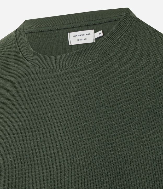 Remera Regular en Algodón con Textura 6