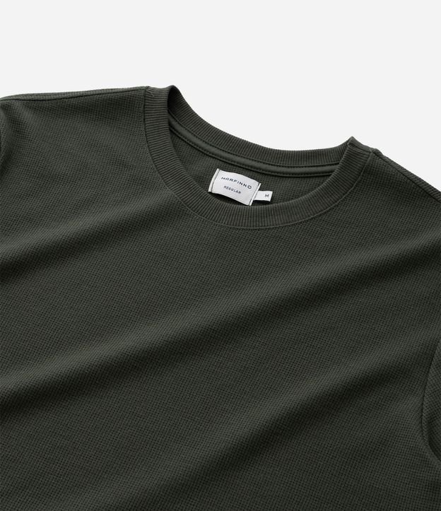 Remera Regular en Algodón con Textura 9