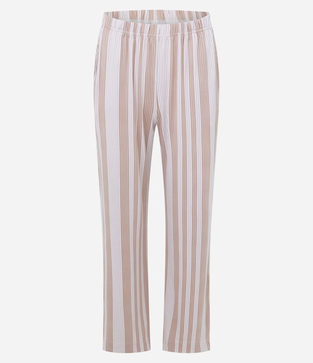 Pijama Largo en Peach Touch con Estampado de Rayas 2