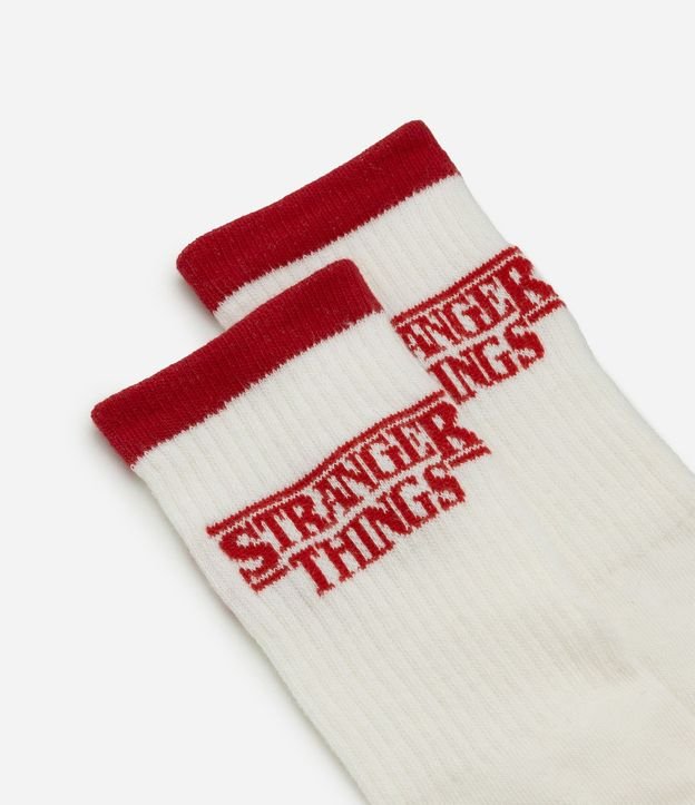 Media Caña Larga en Algodón con Estampa Stranger Things 4