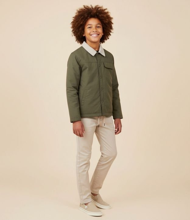 Campera Infantil Bomber en Lona Deportiva – Talle 5 a 14 años