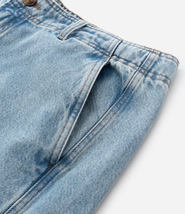 Pantalón de Jean Wide Leg con Recorte Lateral 10