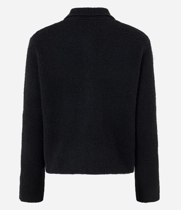 Campera Regular en Punto con Bolsillos Aplicados 3