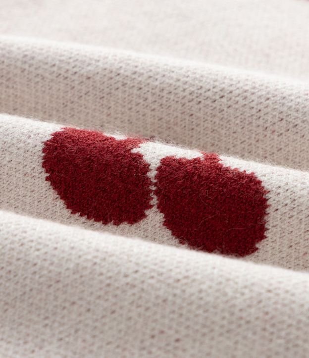 Saco Infantil en Punto con Estampado de Cerezas - Talle 4 a 10 años 4