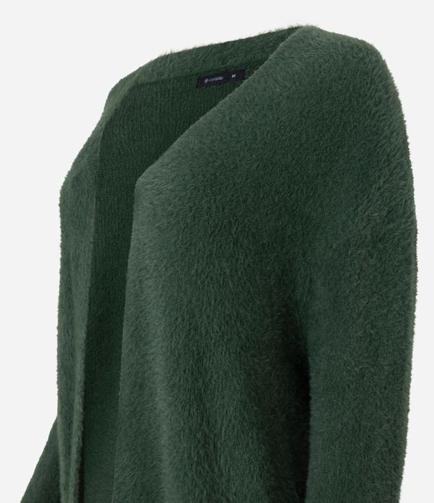 Cardigan Largo en Punto con Textura de Pelos 6