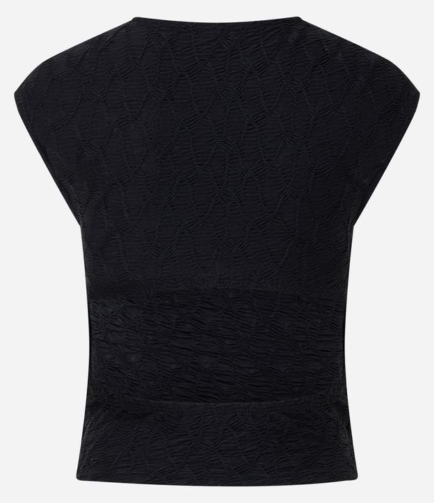 Blusa Sin Manga en Malla Texturizada con Espalda Abiertas 7