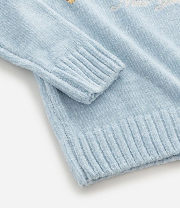 Saco Infantil en Chenille con Moñitas Bordado – Talle 5 a 14 años 5