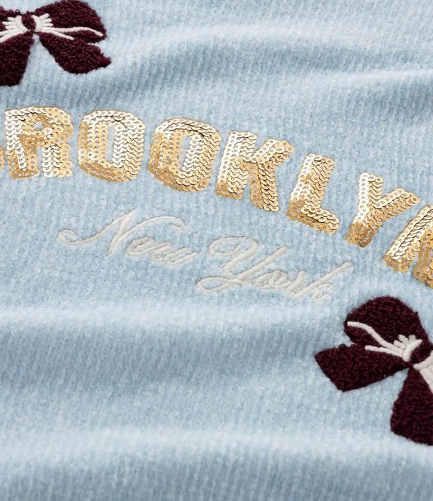 Saco Infantil en Chenille con Moñitas Bordado – Talle 5 a 14 años 6