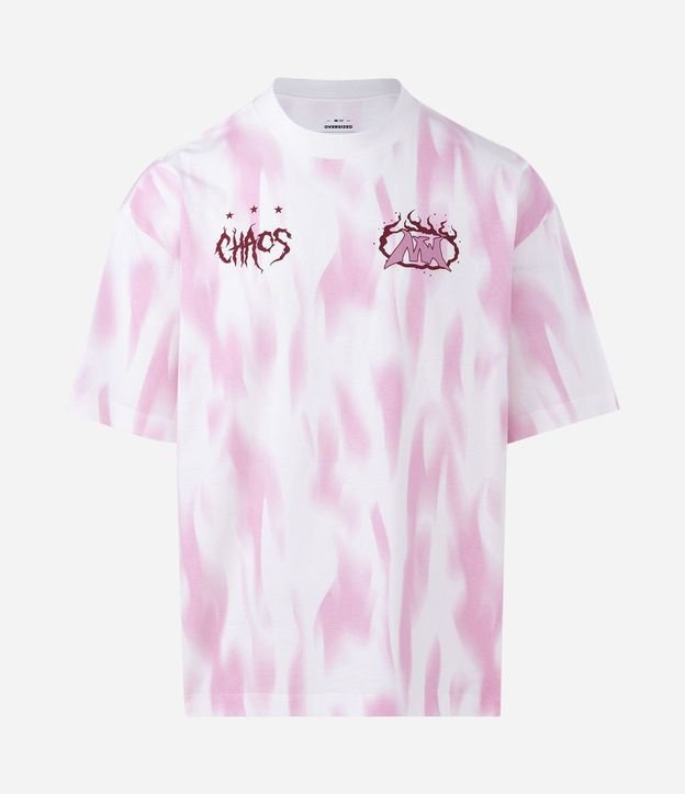 Remera Oversized Sportcore en Algodón con Estampa Chaos 6