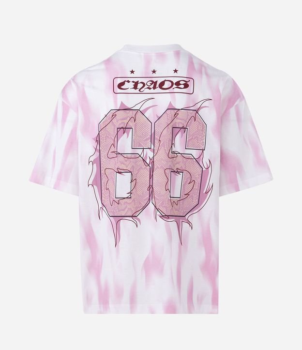Remera Oversized Sportcore en Algodón con Estampa Chaos 7