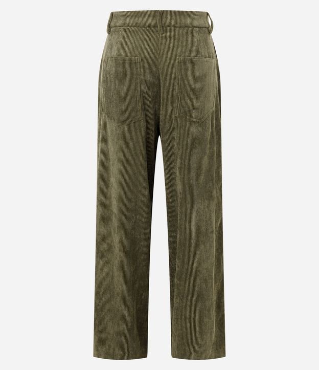 Pantalón Wide Leg en Terciopelo con Detalle en la Cintura 9