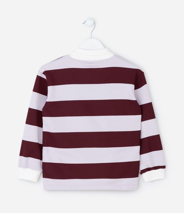 Saco Infantil Listrado con Estampa de Minnie y Cuello Polo – Talle 1 a 7/8 años 3