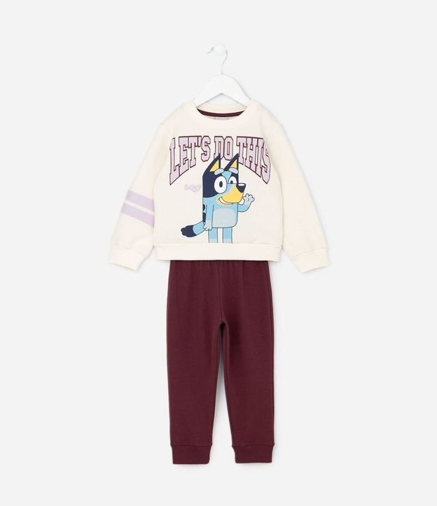 Conjunto Infantil con Suéter Estampado Bluey y Pantalón Jogger – Talle 1 a 5/6 años