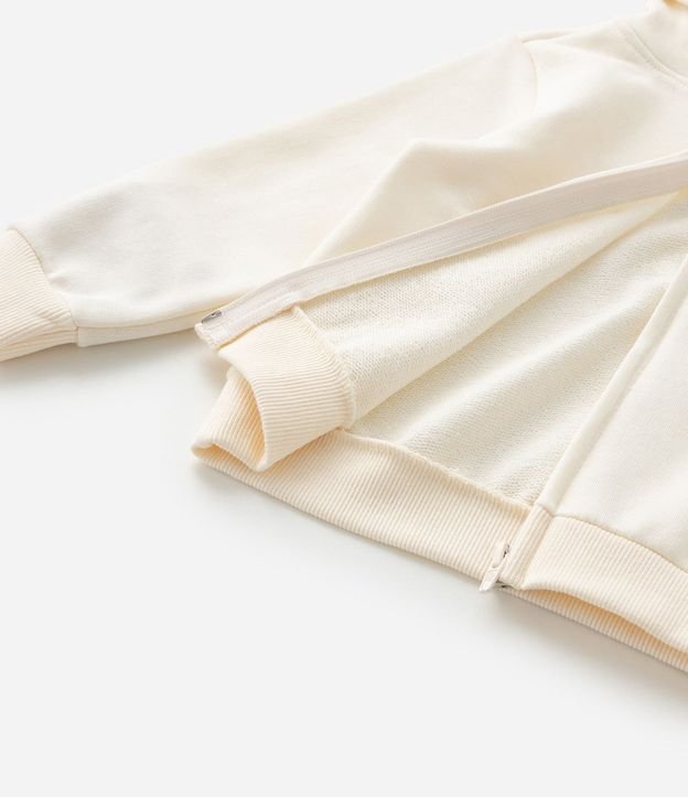 Campera Infantil en Algodón con Bordado de Flor - Talle 1 a 6 años 5