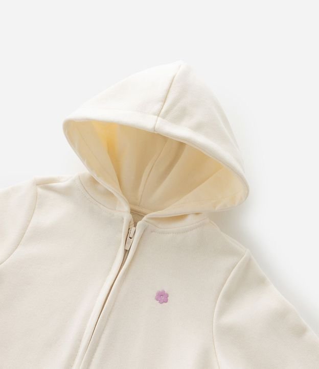 Campera Infantil en Algodón con Bordado de Flor - Talle 1 a 6 años 8