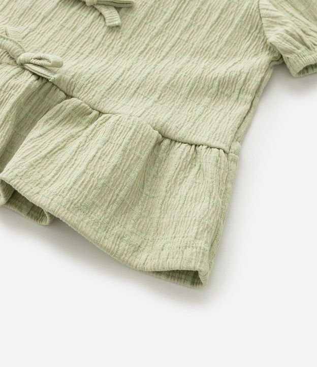 Conjunto Infantil Texturizado con Batita y Short con Bolsillos - Talle 1 a 6 Años 9