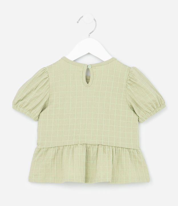 Conjunto Infantil Texturizado con Batita y Short con Bolsillos - Talle 1 a 6 Años 4