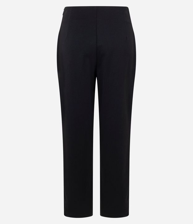 Pantalón en Malla Punto Roma con Adorno en la Cintura 6