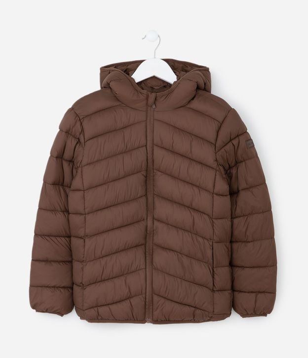 Campera Ultraleve Infantil con Capucha - Talle 5 a 14 años 2