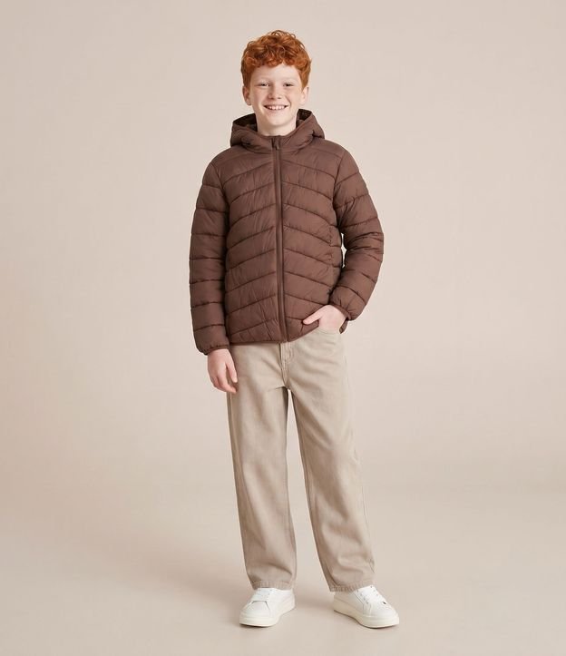 Campera Ultraleve Infantil con Capucha - Talle 5 a 14 años