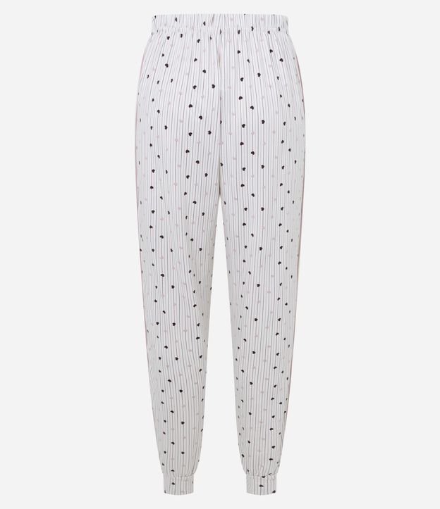 Pantalón de Pijama en Peach Touch con Estampa de Corazón 5