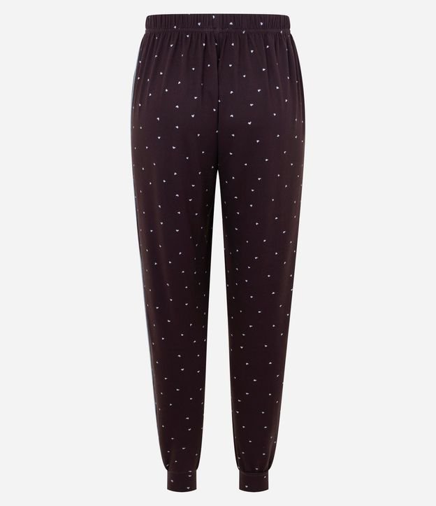 Pantalón de Pijama en Peach Touch con Estampado de Corazón 5