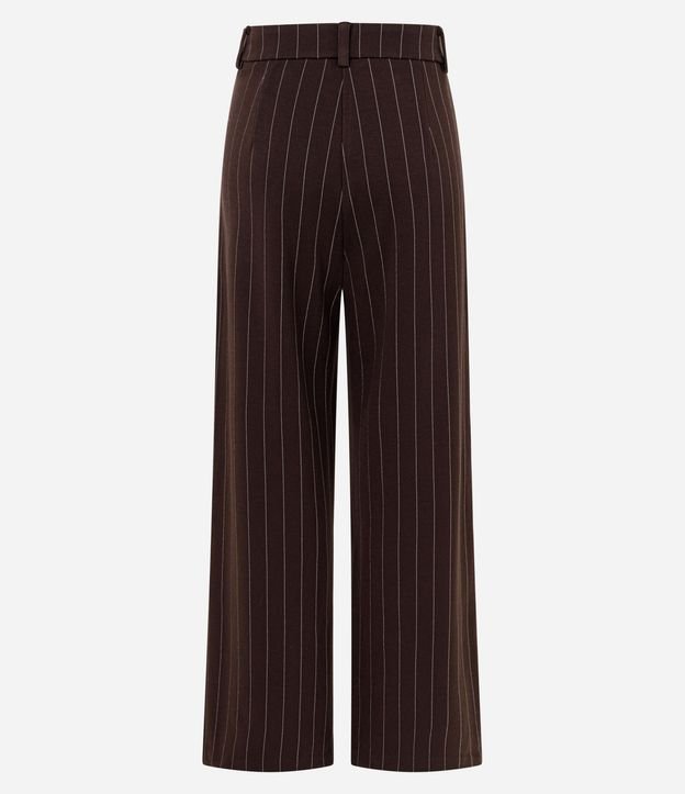 Pantalón Recto Raya de Tiza en Punto Roma 8