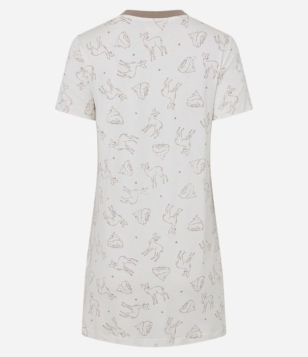 Camisón corta en Viscosa con Estampa de Animalito 4
