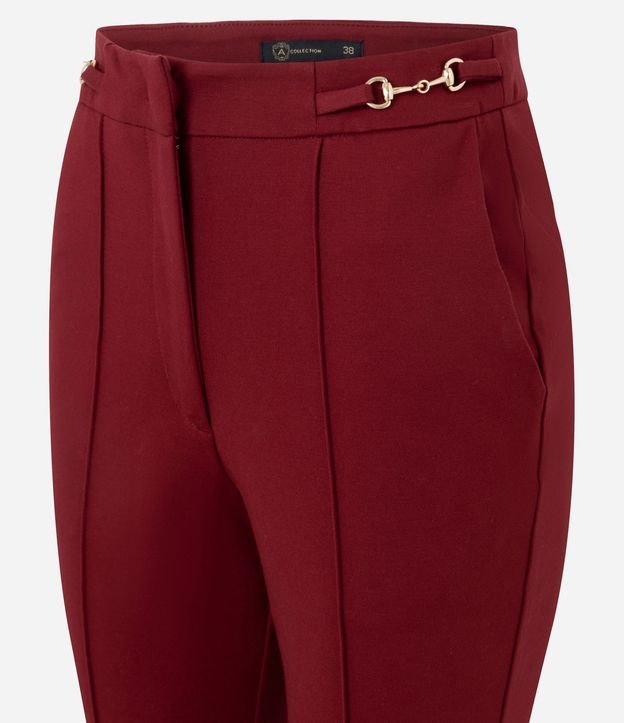Pantalón Flare con Adorno Metálico en la Cintura 6