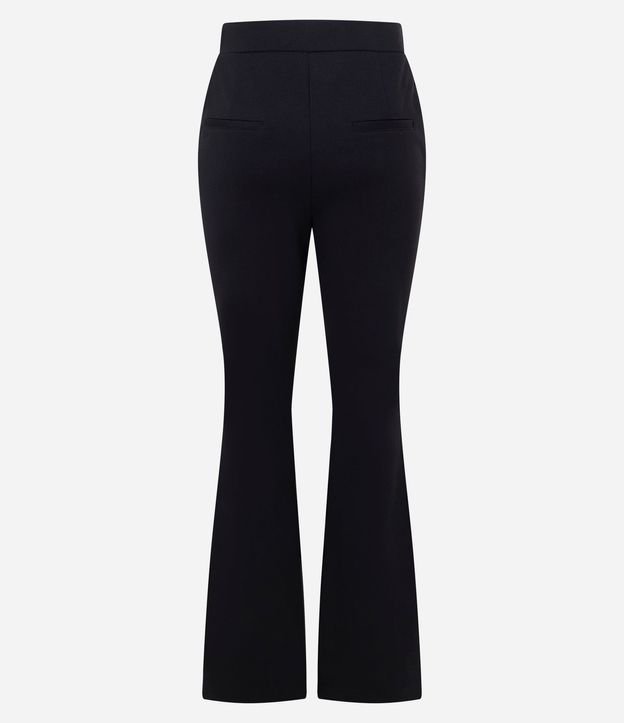 Pantalón Flare con Adorno Metálico en la Cintura 7