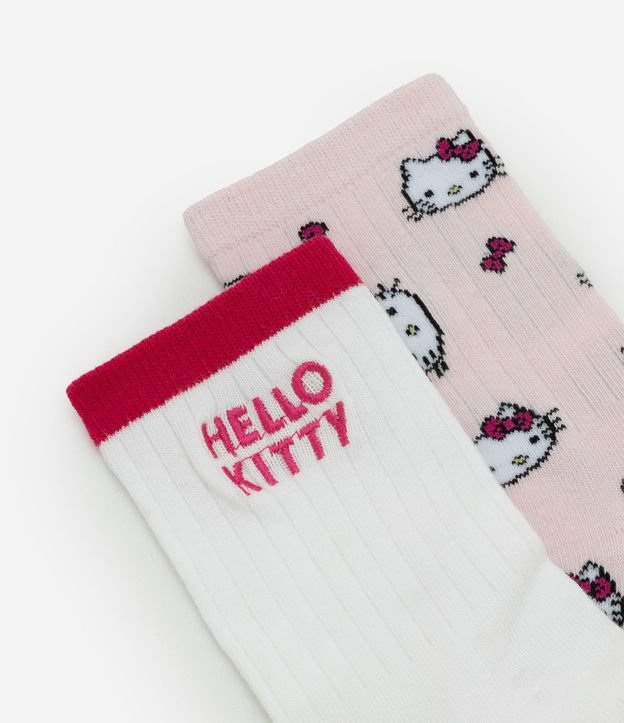 Kit 02 Medias Caña Larga en Chenille Hello Kitty 4