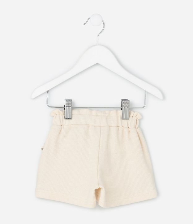 Bermuda Infantil Texturizada con Lazo – Talle 0 a 18 Meses 3