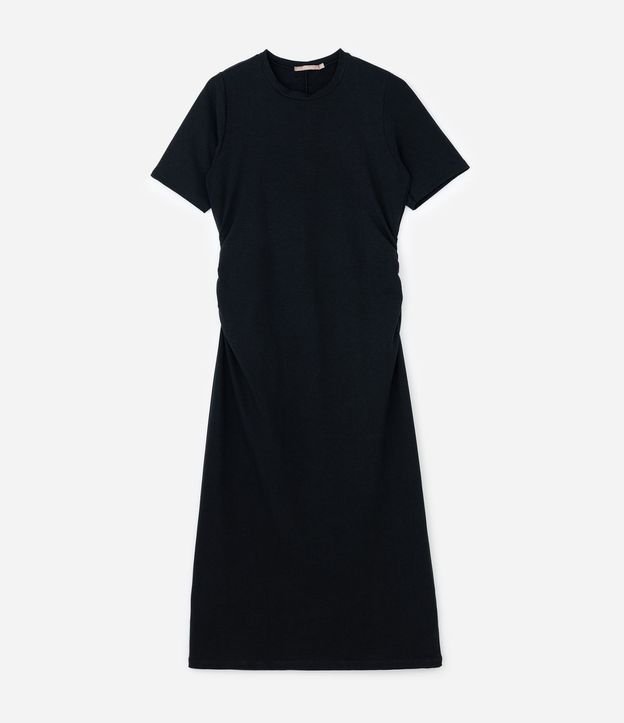 Vestido Midi en Cotton con Fruncido Lateral Curve & Plus Size 4