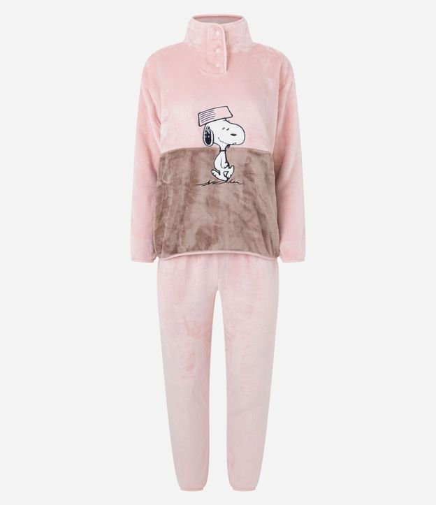 Pijama Manga Larga en Plush Snoopy
