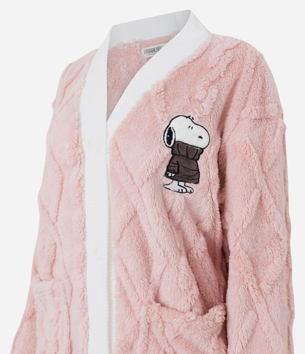 Pijama Largo en Fleece con Cardigan Snoopy 2