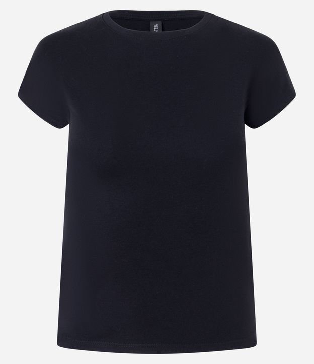 Blusa Básica en Rib con Hombro Caído 5