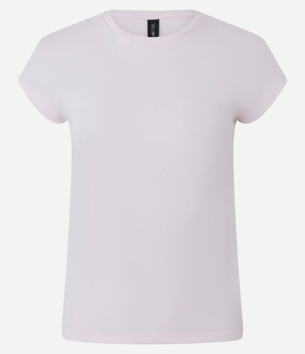Blusa Básica en Rib con Hombro Caído