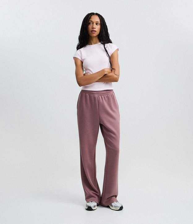 Blusa Básica en Rib con Hombro Caído 2