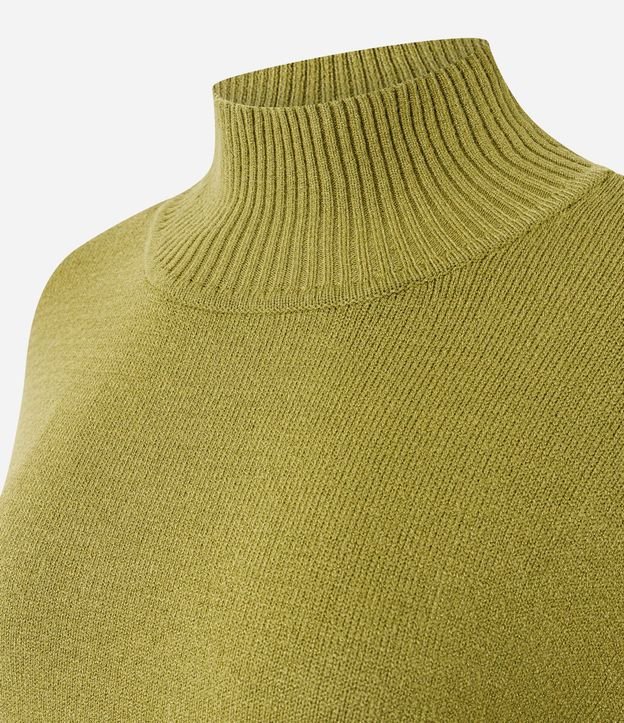 Blusa Alargada en Punto con Cuello Alto 6